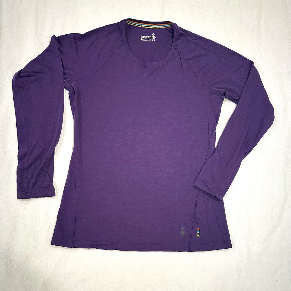Smartwool purple long-sleeve base layer, size M